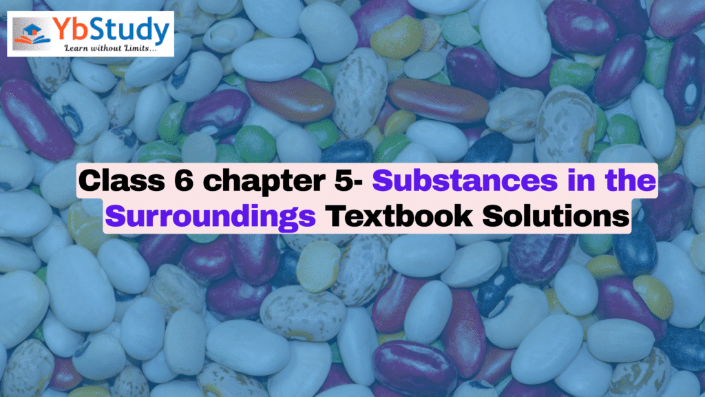 Class 6 chapter 5- Substances in the Surroundings Textbook Solutions