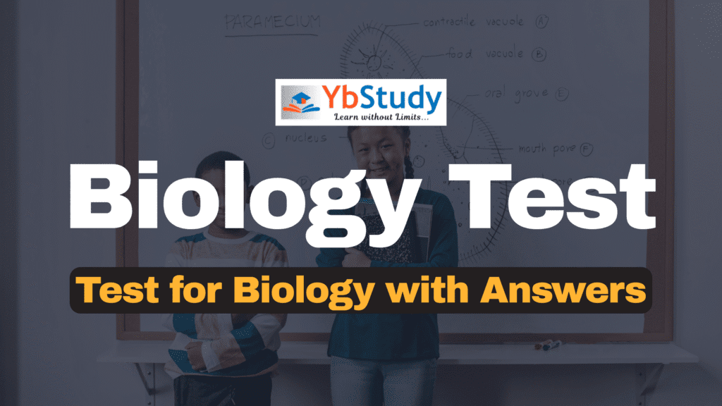 Test for Biology with Answers PDF
